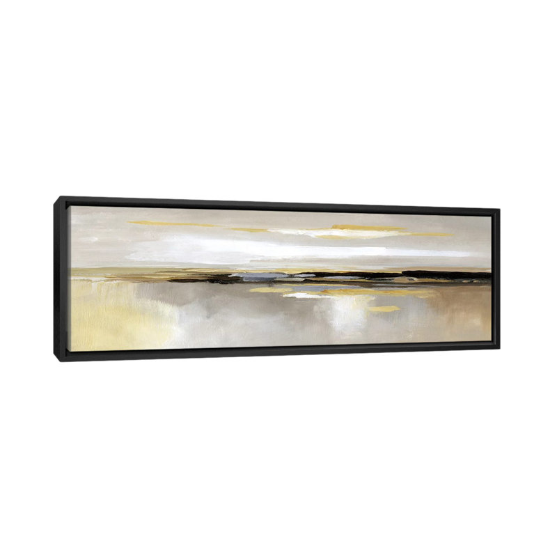 «Silver Lining», reproduction sur toile, H 12 po x l 36 po x P 1,5 po, Cadre noir