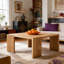 Solid Wood Four Leg  Coffee Table Square Wooden Table