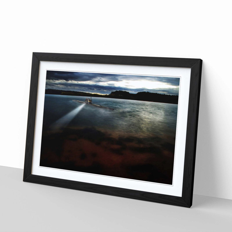 Submarine 1 Framed Photographic - Framed Print, Black