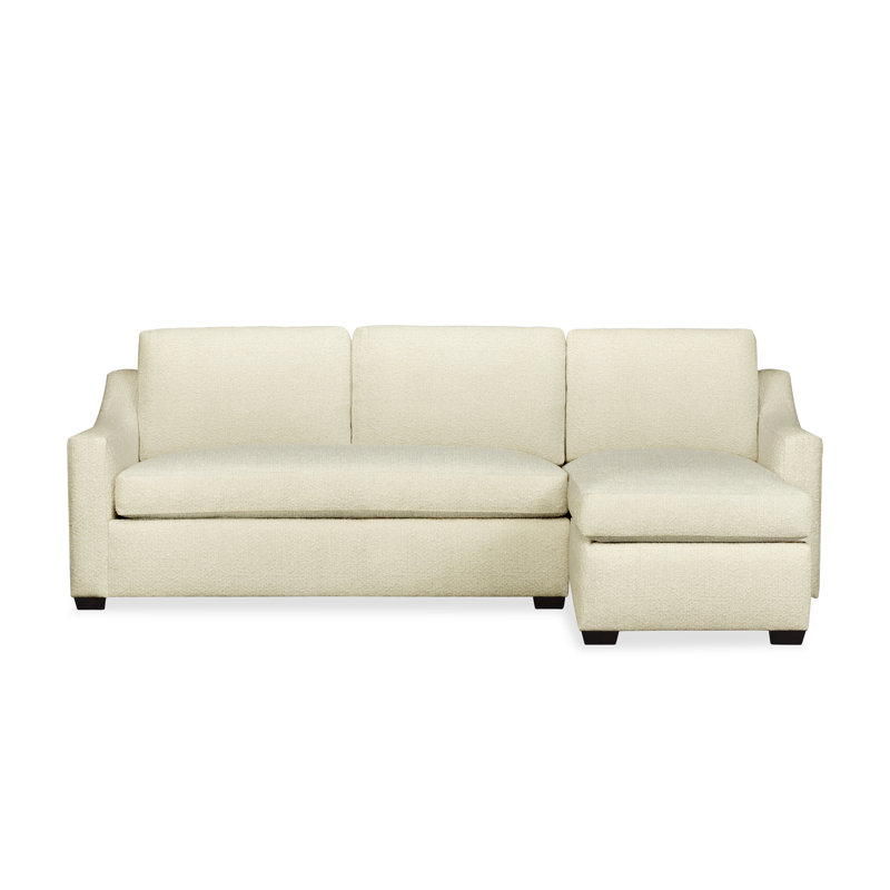 Cranbrook Upholstered L-Shaped Sectional, Right Hand Facing, Davis Pearl Performance Bouclé