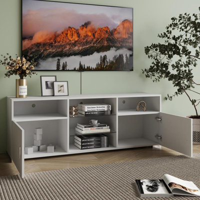 Natahja 57.17'' W Storage Credenza Accent Cabinet Entryway Cabinet Storage Cabinet