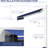 Retractable Awning For Patio, Dark Blue. & Water-. Silent Manual Crank. Reduces Heat. Fits Various Surfaces. Deck, Balcony, Yard Patio 8'. Crank Handle, Frame, Blue
