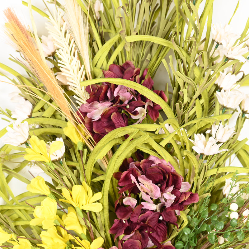 Artificial Wildflowers Hydrangea Bundle Door Swag