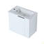 Meuble-lavabo pour salle de bain avec lavabo, meuble-lavabo flottant avec porte à fermeture douce, petit meuble-lavabo avec lavabo