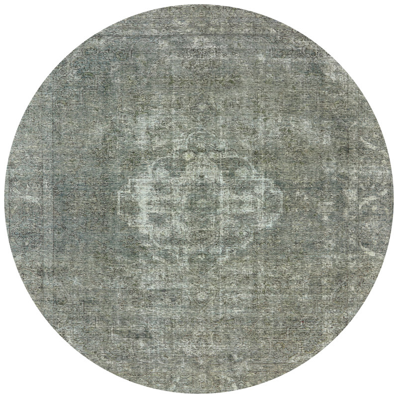 Tapis oriental gris, Rond 3 pi