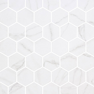 Spectrum Classic Hexagon Recycled Glass Mosaic
