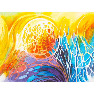 "Sunrise Abstract" par Elizabeth Stacke, reproduction d'art sur toile tendue