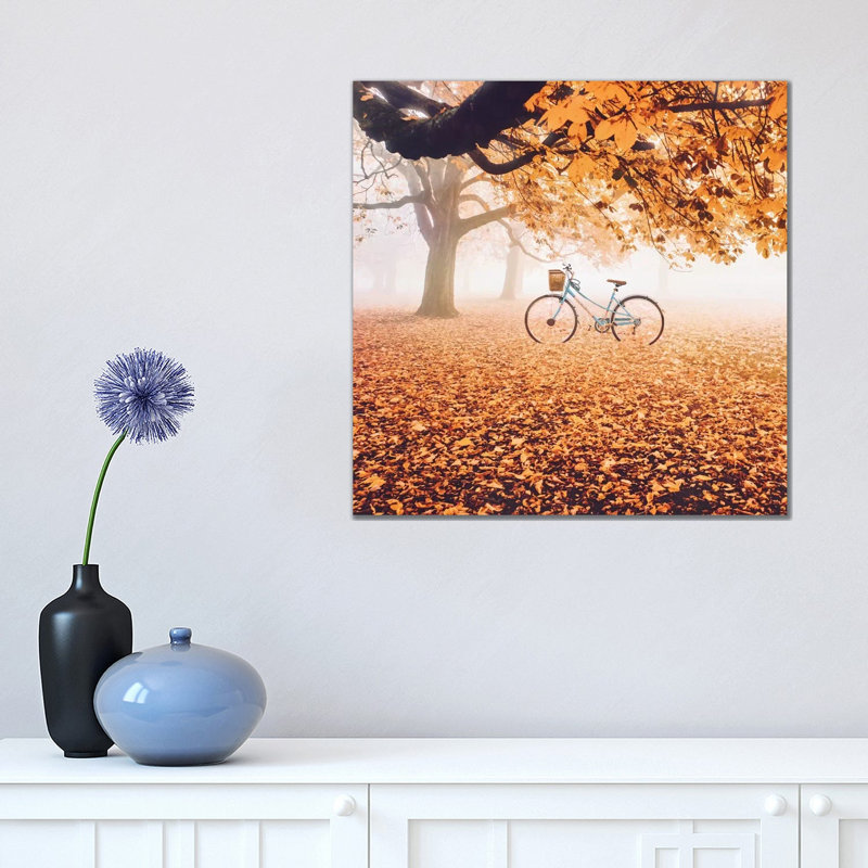 Orange partout par Hobopeeba-impression, Pas de tapis, H 18 po x l 18 po x 1,5 po, Toile tendue