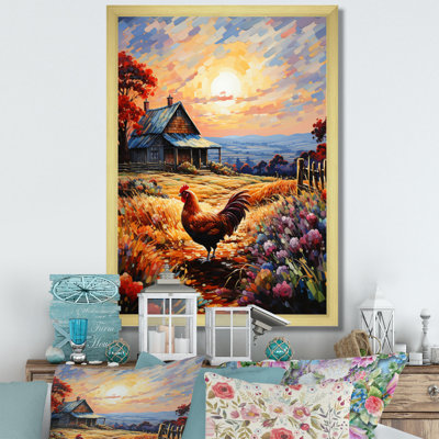 Aylamae Roaster Barnyard Serenade III sur toile