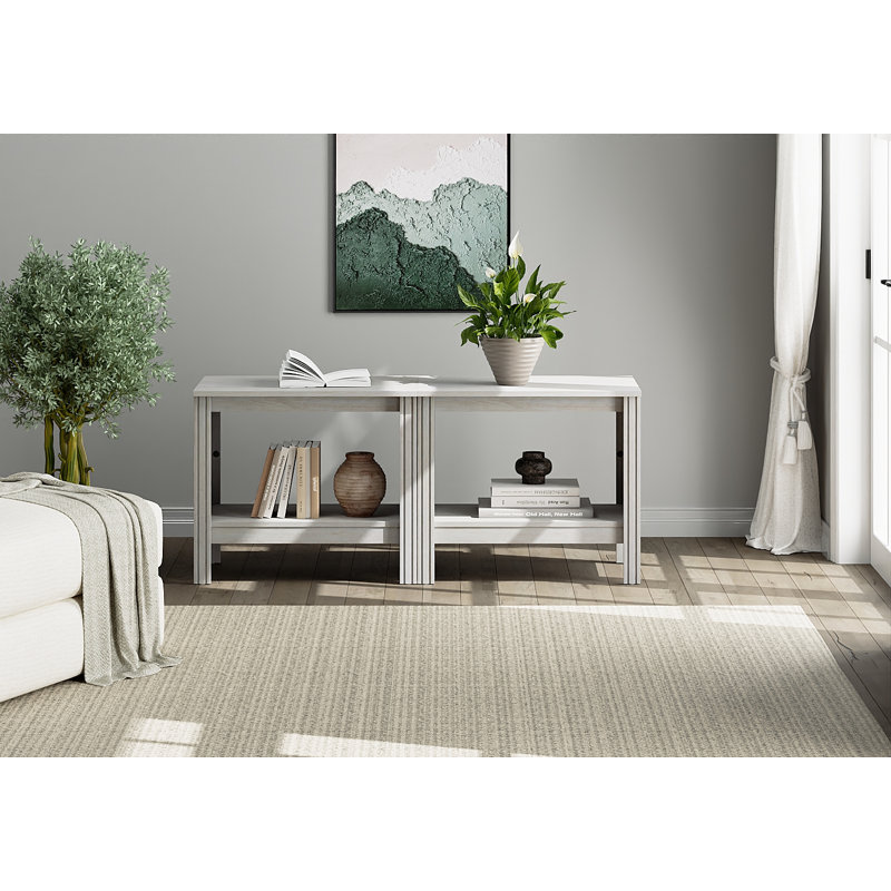 Ensemble de 2 supports à plantes, Blanc