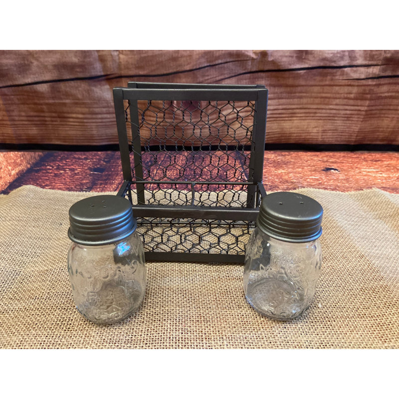 Chicken Wire Salt & Pepper/Napkin Holder