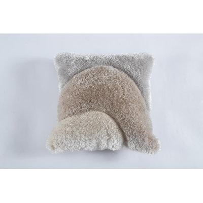Mateos Collection Abstract Shag Pillow, 20" x 20"