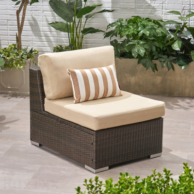 Patio Armless Chair Mbrn + Alu
