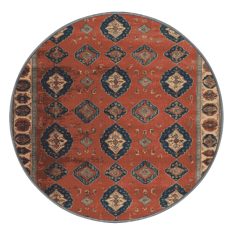 Tapis brun lavable à la machine, Rectangulaire 2 pi x 3 pi
