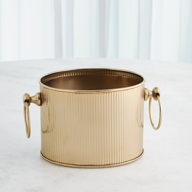 Winston Ice Bucket-Brass-Sm