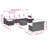 Vidaxl Garden Sofa Set