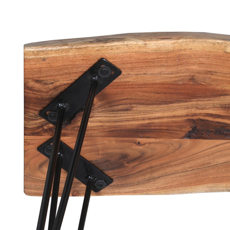 Solid Wood Bench, 45.72cm H x 121.92cm W x 35.56cm D