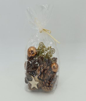 Ornaments Pinecones And Stars Christmas Decorations - 6"