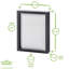 Nicola Spring - 3D Box Photo Frames - 8" x 10" - White