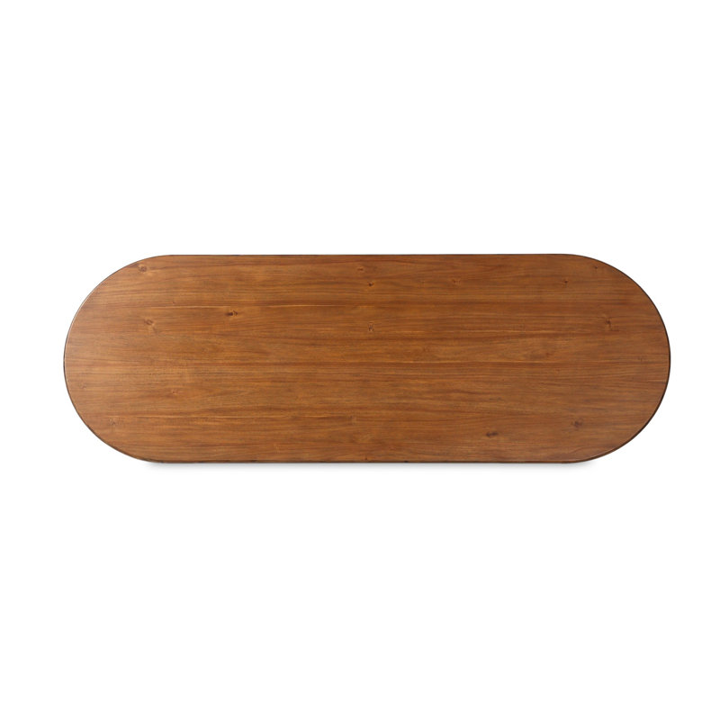Paden Dining Table, 30" H x 118" W x 42" D, Seasoned Brown Acacia