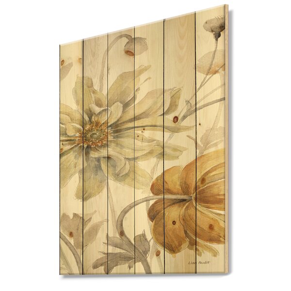 Bless international Fields of Gold Watercolor Flower I - Cabin and ...