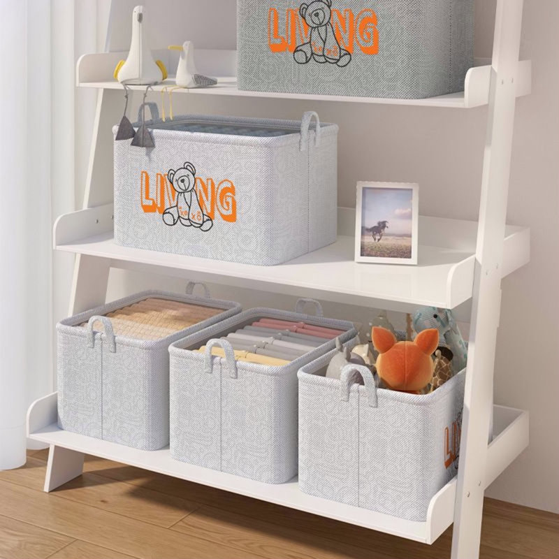 1 boîte de rangement domestique; Rangement en tissu; Panier à vêtements; Boîte à débris pour vêtements; Très grande garde-robe Boîte de rangement de tiroir