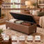 Banc de rangement en simili cuir Loggins-1451404310