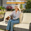 Ensemble de conversation en rotin avec coussins de sept articles-67876701-70332462