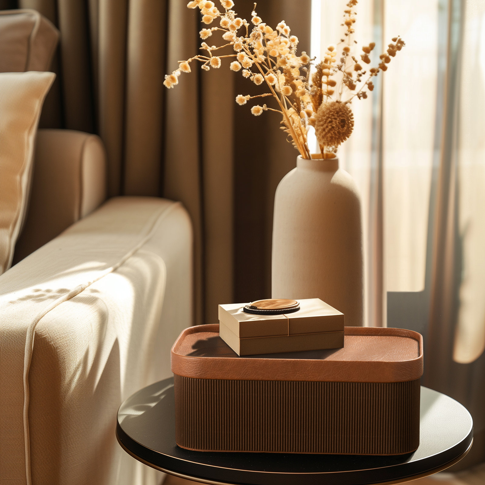 Decorative Basket - Set of 3, Chestnut Brown