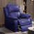Blue Faux Leather
