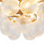 Lustre en or brossé 24 po avec verre transparent Aahil Aahil-1193928522-1193928523