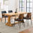 Modern Walnut-Finish Bentwood Upholstered Side Dining Chair-1381219081-1381219094