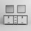 Meuble-lavabo double P 22 po, plateau en marbre de culture et miroirs 30 po-1938451693-1938451695