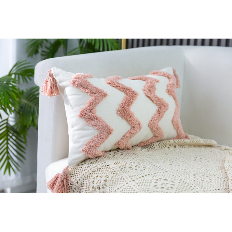 Housse de coussin Aveda, Rose, H 12 po x l 20 po