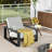 La Plata Outdoor And Indoor Aluminum Lounge Chair, Black Finished Frame With Grey Cushion-56334873