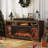 Farmhouse Fireplace TV Stand For 85" TV With Led Light & Timer-1531545528