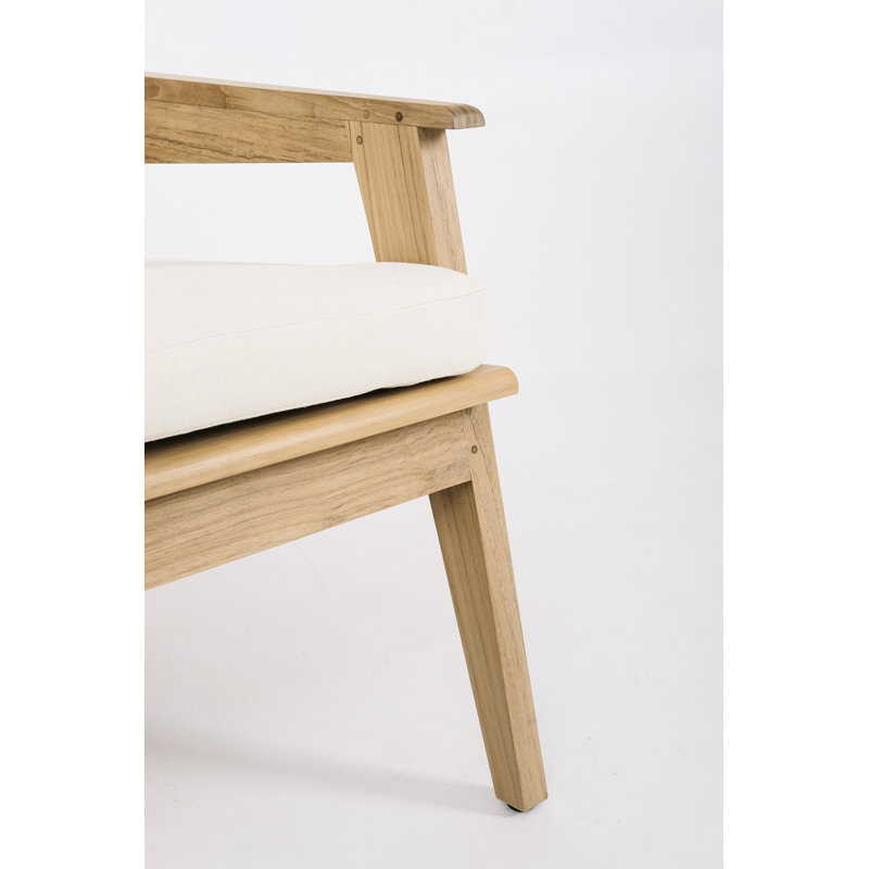 Canapé d'extérieur en bois 31,5 po Luntha