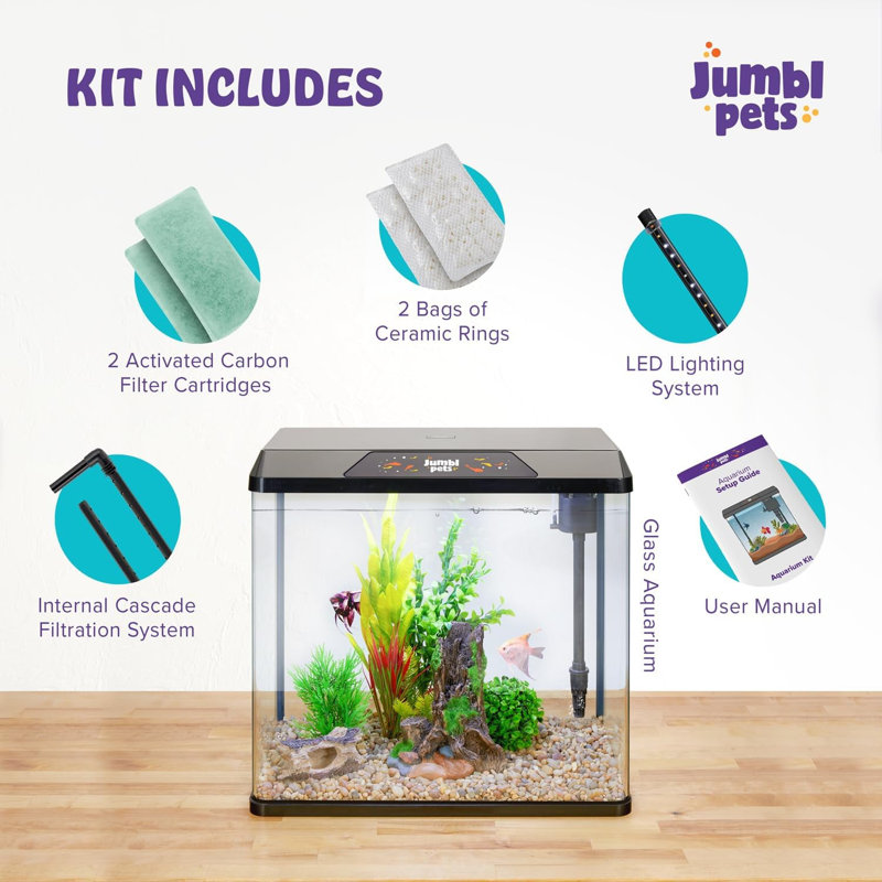 Aquarium Derez, 10 gallons (H 19,7 po x l 11,4 po x P 18,9 po)