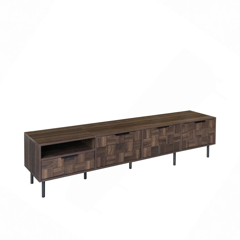 78" Mid Century Modern TV Stand For 65+" Tvs, TV Console With Storage Cabinets For Living Room, Entertainment Center Storage