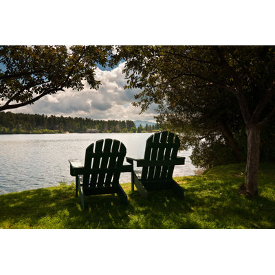 Adirondack Chairs - Wrapped Canvas Print