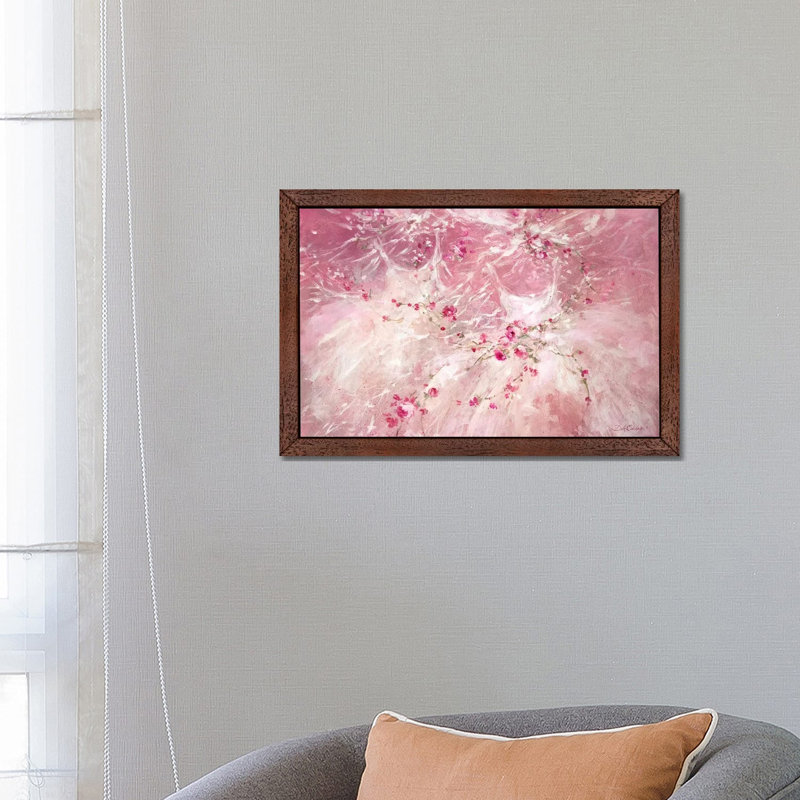 Sisters by Debi Coules - Print on Canvas, 101.6 cm H x 66.04 cm W, Brown Floater Framed