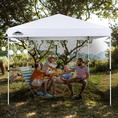 10 Ft. W x 10 Ft. D Powder Coated Steel Pop-up Canopy