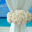 Hydrangea Bush 20 inch Tall With 7 White Mop Heads, Realistic Bush, Faux Floral for Vase Arrangements and Home Decor-637388970