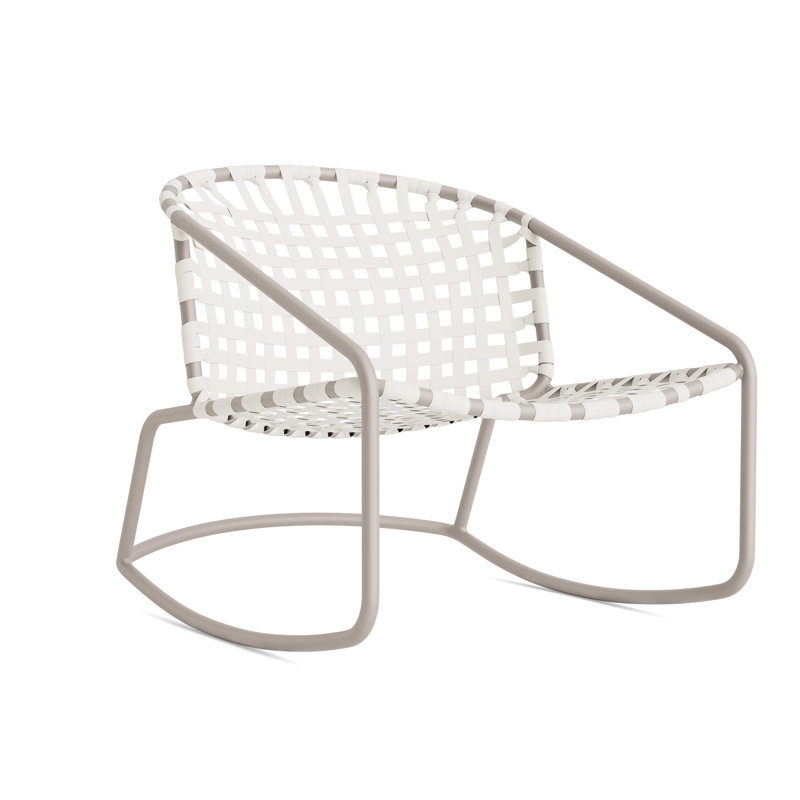 Kantan Outdoor Lounge Chair, Dove Smooth/White Lite
