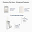 Dalle de porte d'entrée avec porte magnétique pour animal de compagnie et serrure à clavier - 1 verre transparent, bois massif apprêté blanc, quincaillerie en acier inoxydable-122528764