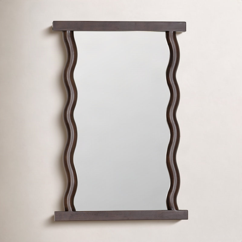 Livia Rectangle Solid Wood Mirror, 35.5" x 23.5"