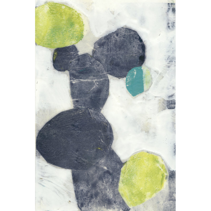 Indigo Orbs II by Jennifer Goldberger - Wrapped Canvas Print, 46cm H x 30cm W