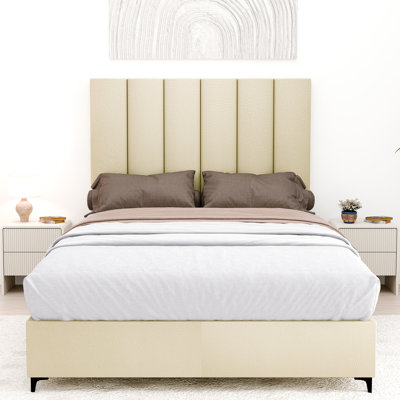 Lit plateforme tapissier Alisander