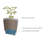 12 Inch Aria Round Self Watering Planter - Sapphire Blue-463870374-463870382