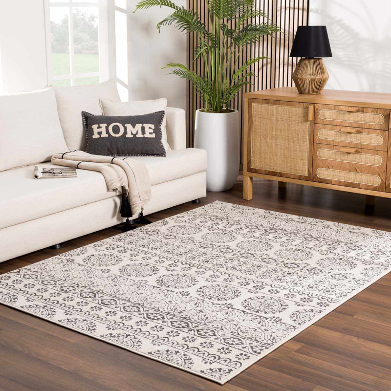Batty Floral Indoor Rug, Rectangle 7'10" x 10'2"